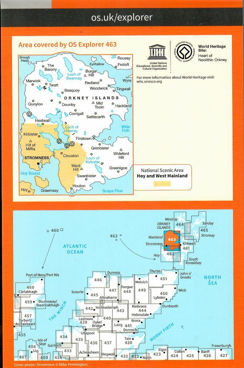 Orkney - West Mainland - 463 - OS Explorer Map