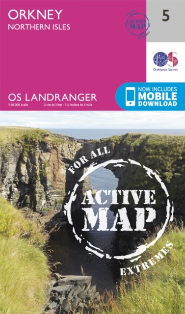 Orkney - Northern Isles - 5 - OS Landranger ACTIVE Map