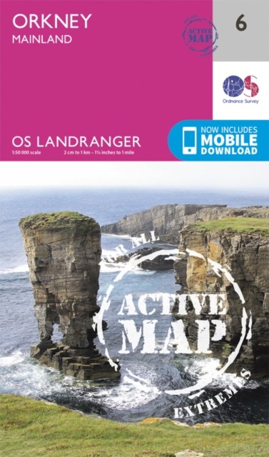 Orkney - Mainland - 6 - OS Landranger ACTIVE map