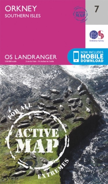 Orkney - Southern Isles - 7 - OS Landranger ACTIVE Map