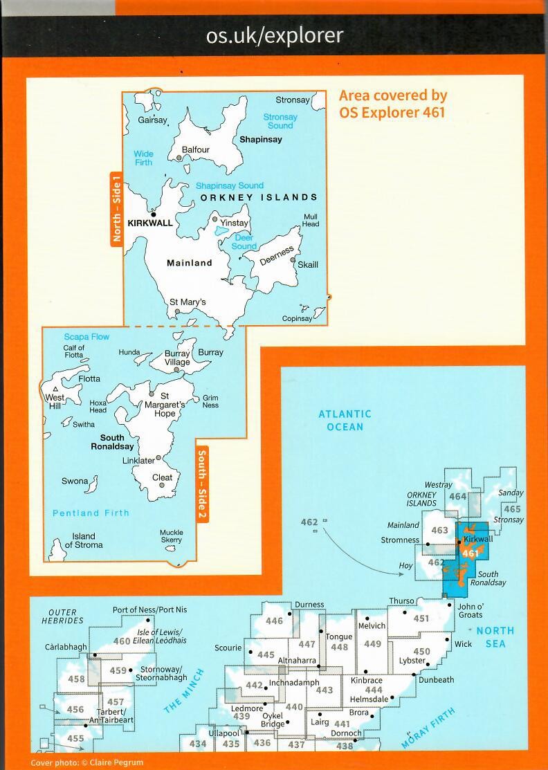 Orkney - East Mainland - 461 - OS Explorer ACTIVE Map
