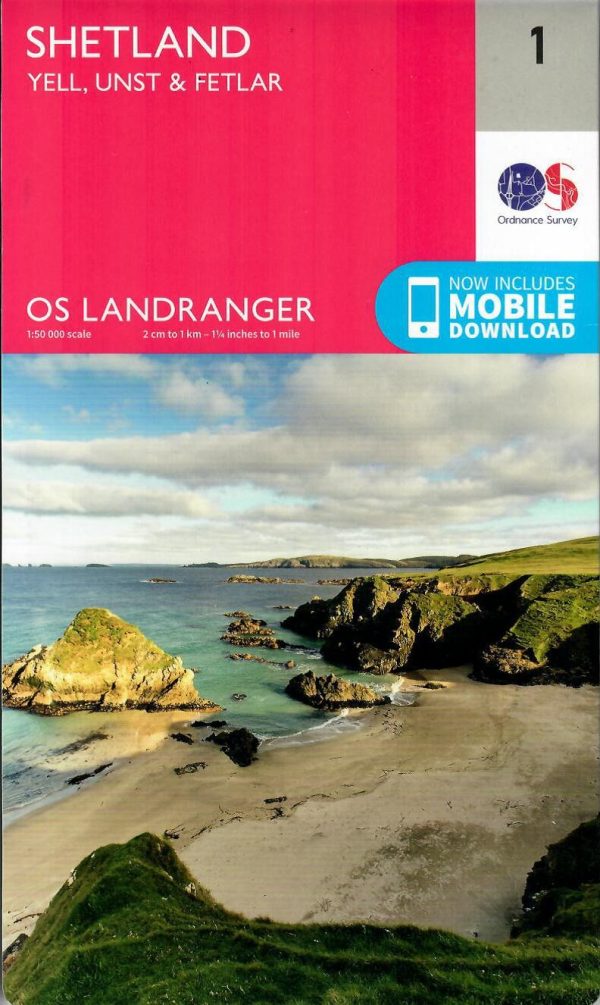 Shetland - Yell, Unst and Fetlar - 1 - OS Landranger Map