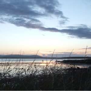 Orkney Card - Sunset over Stenness Loch