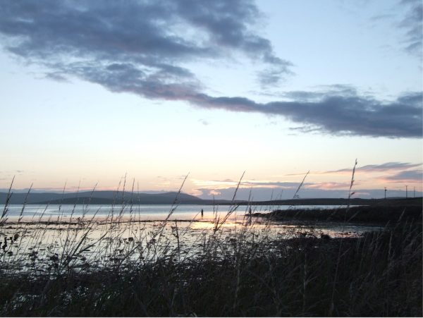 Orkney Card - Sunset over Stenness Loch