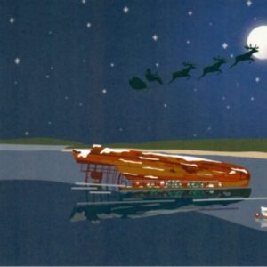 Barrier Wreck Christmas Card