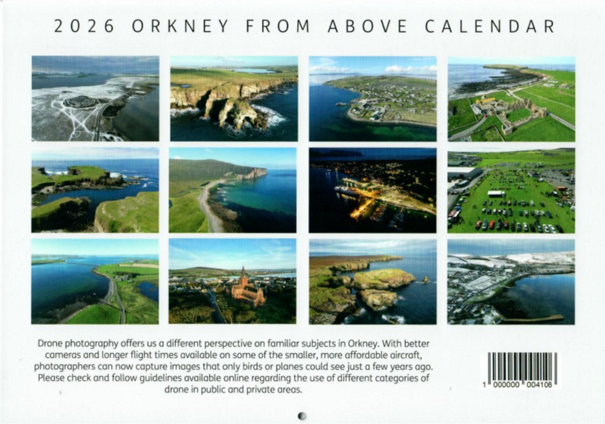 Orkney From Above 2026 Calendar