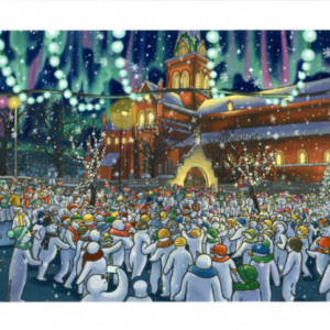 'The Snowman Ba' Small Christmas Card